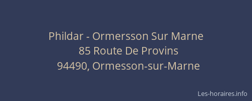 Phildar - Ormersson Sur Marne