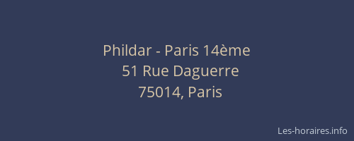Phildar - Paris 14ème