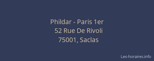 Phildar - Paris 1er