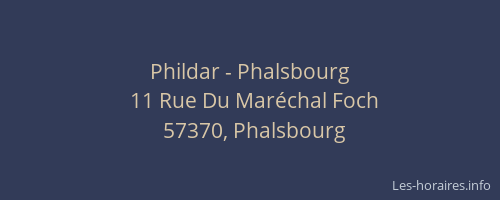 Phildar - Phalsbourg