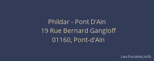 Phildar - Pont D'Ain