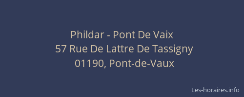 Phildar - Pont De Vaix