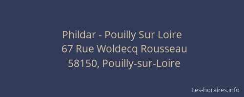 Phildar - Pouilly Sur Loire