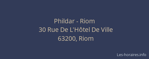 Phildar - Riom