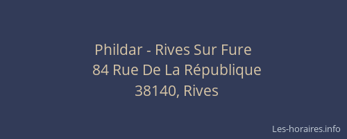 Phildar - Rives Sur Fure