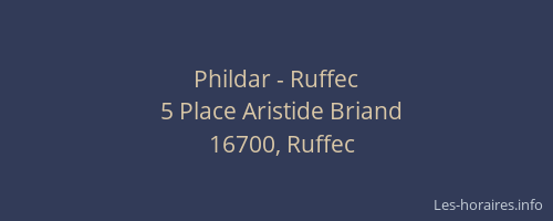 Phildar - Ruffec