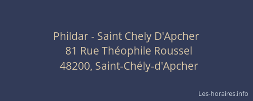 Phildar - Saint Chely D'Apcher