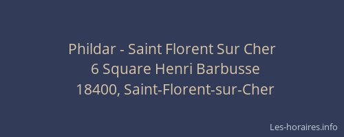 Phildar - Saint Florent Sur Cher