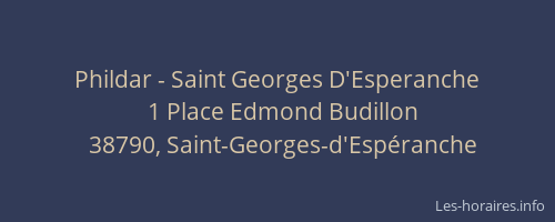 Phildar - Saint Georges D'Esperanche
