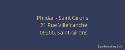 Phildar - Saint Girons