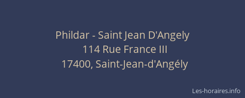 Phildar - Saint Jean D'Angely