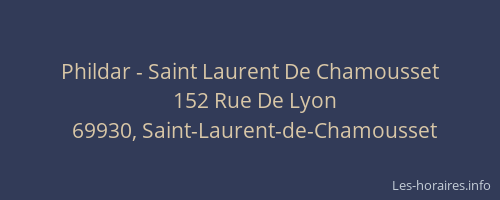 Phildar - Saint Laurent De Chamousset