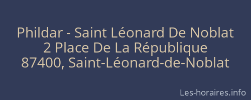 Phildar - Saint Léonard De Noblat