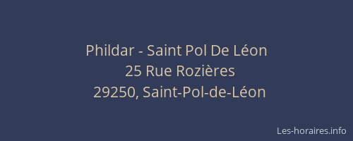 Phildar - Saint Pol De Léon
