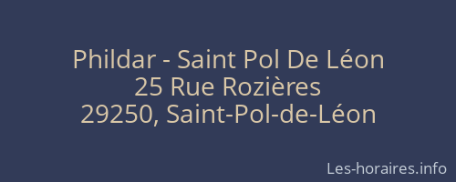 Phildar - Saint Pol De Léon