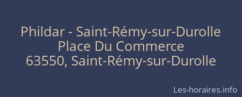 Phildar - Saint-Rémy-sur-Durolle