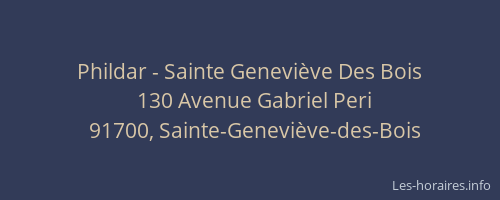 Phildar - Sainte Geneviève Des Bois