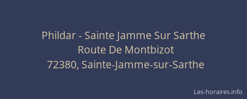 Phildar - Sainte Jamme Sur Sarthe