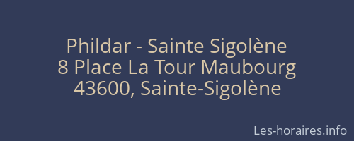 Phildar - Sainte Sigolène