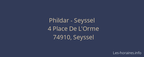 Phildar - Seyssel