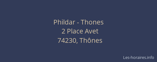 Phildar - Thones