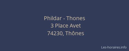 Phildar - Thones