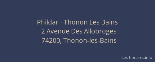 Phildar - Thonon Les Bains