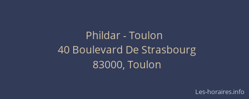 Phildar - Toulon