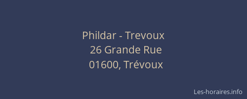 Phildar - Trevoux