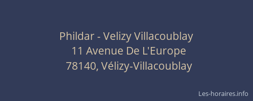 Phildar - Velizy Villacoublay