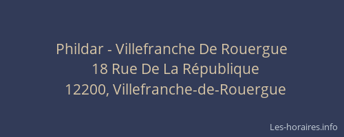 Phildar - Villefranche De Rouergue