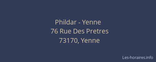 Phildar - Yenne