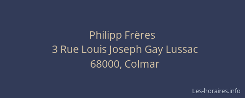 Philipp Frères