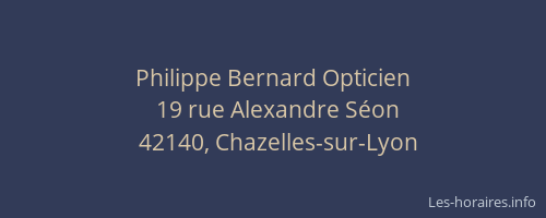 Philippe Bernard Opticien