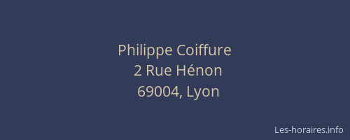 Philippe Coiffure