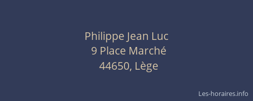 Philippe Jean Luc