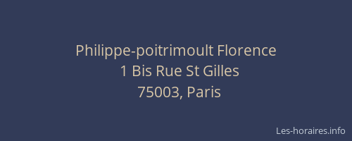 Philippe-poitrimoult Florence