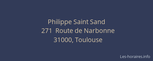 Philippe Saint Sand
