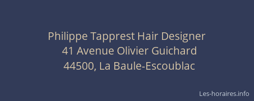 Philippe Tapprest Hair Designer