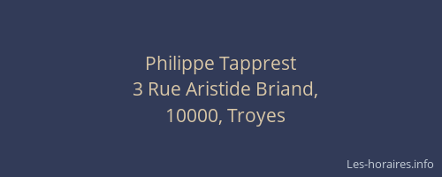 Philippe Tapprest