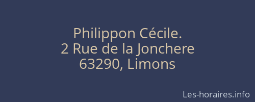 Philippon Cécile.