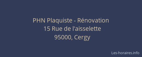 PHN Plaquiste - Rénovation