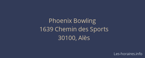 Phoenix Bowling