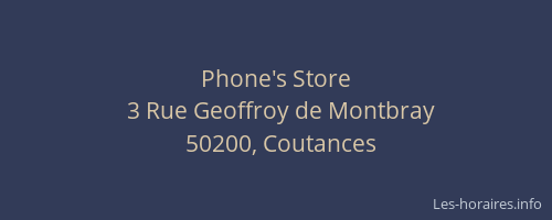 Phone's Store