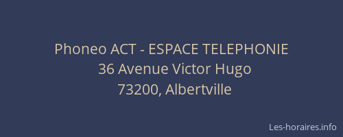 Phoneo ACT - ESPACE TELEPHONIE