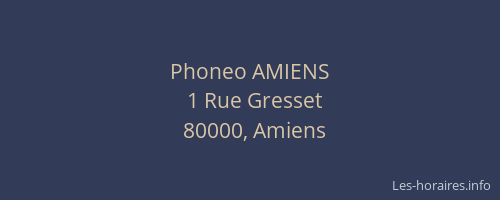 Phoneo AMIENS