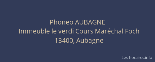 Phoneo AUBAGNE