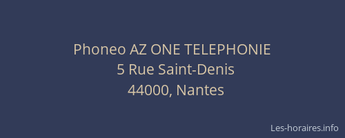 Phoneo AZ ONE TELEPHONIE