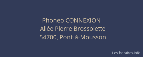 Phoneo CONNEXION