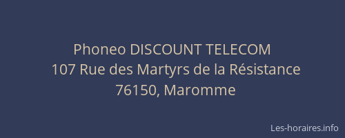 Phoneo DISCOUNT TELECOM